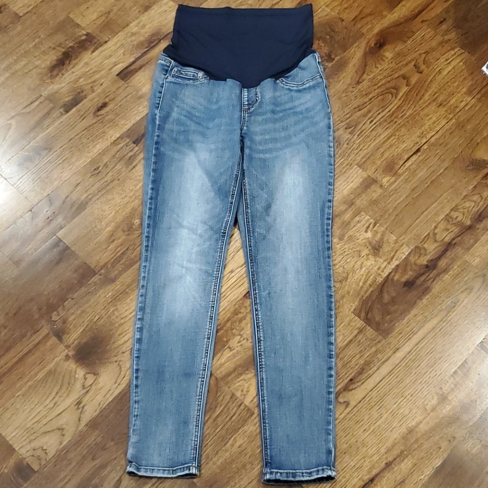 Womens Indigo Reign skinny maternity jeans size S